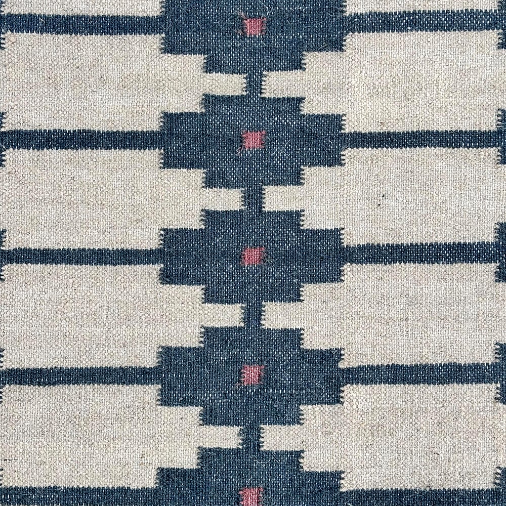 Handcrafted Vintage Multicolor Wool Dhurrie For Living